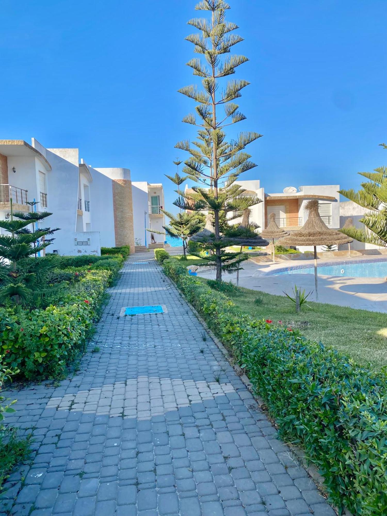 Splendid Beachfront Villa In Sidi Bouzid Beach With Pool Douar Ourlali Ngoại thất bức ảnh