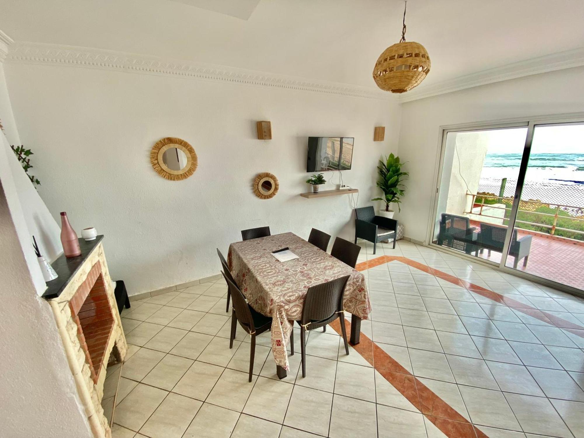 Splendid Beachfront Villa In Sidi Bouzid Beach With Pool Douar Ourlali Ngoại thất bức ảnh